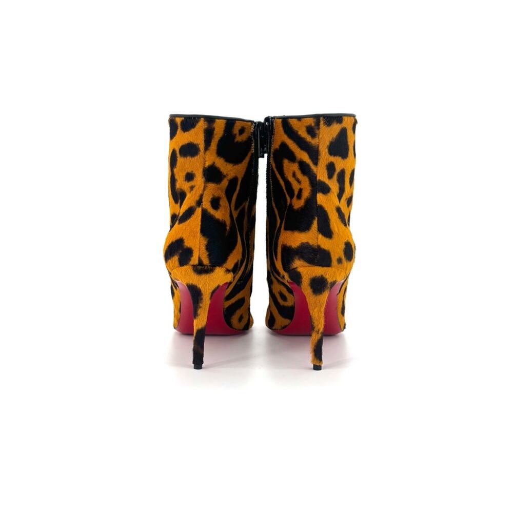 NEW Christian Louboutin So Kate 85 Spicy Leopard Pony Hair Booty 36.5 - Picture 4 of 8